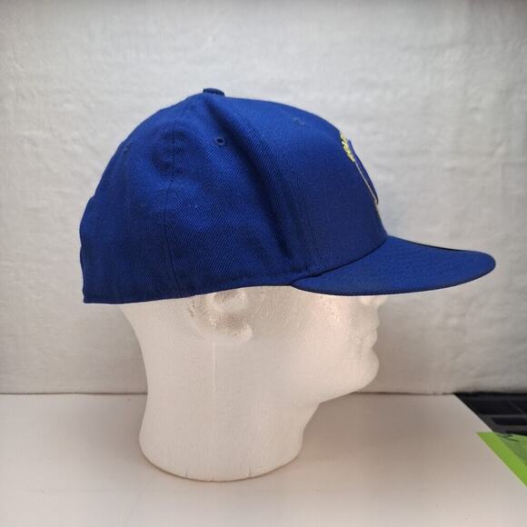 New Era Golden State Warrior Hat Size 8 Fitted Blue 59Fifty NBA - Picture 5 of 7